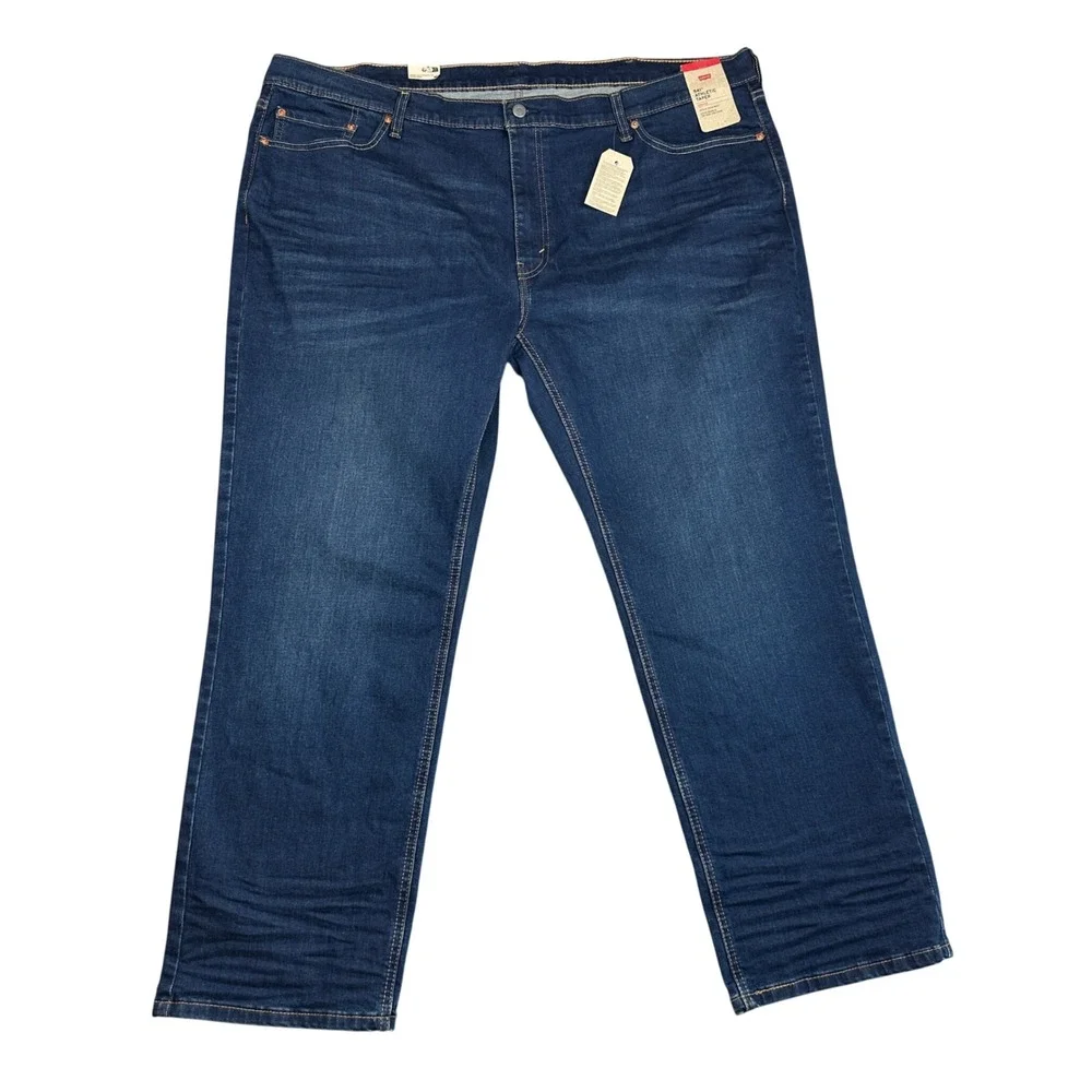 NEW Levis 541 Athletic Taper Jeans Mens 48x32 Dark Wash Stretch Big and Tall